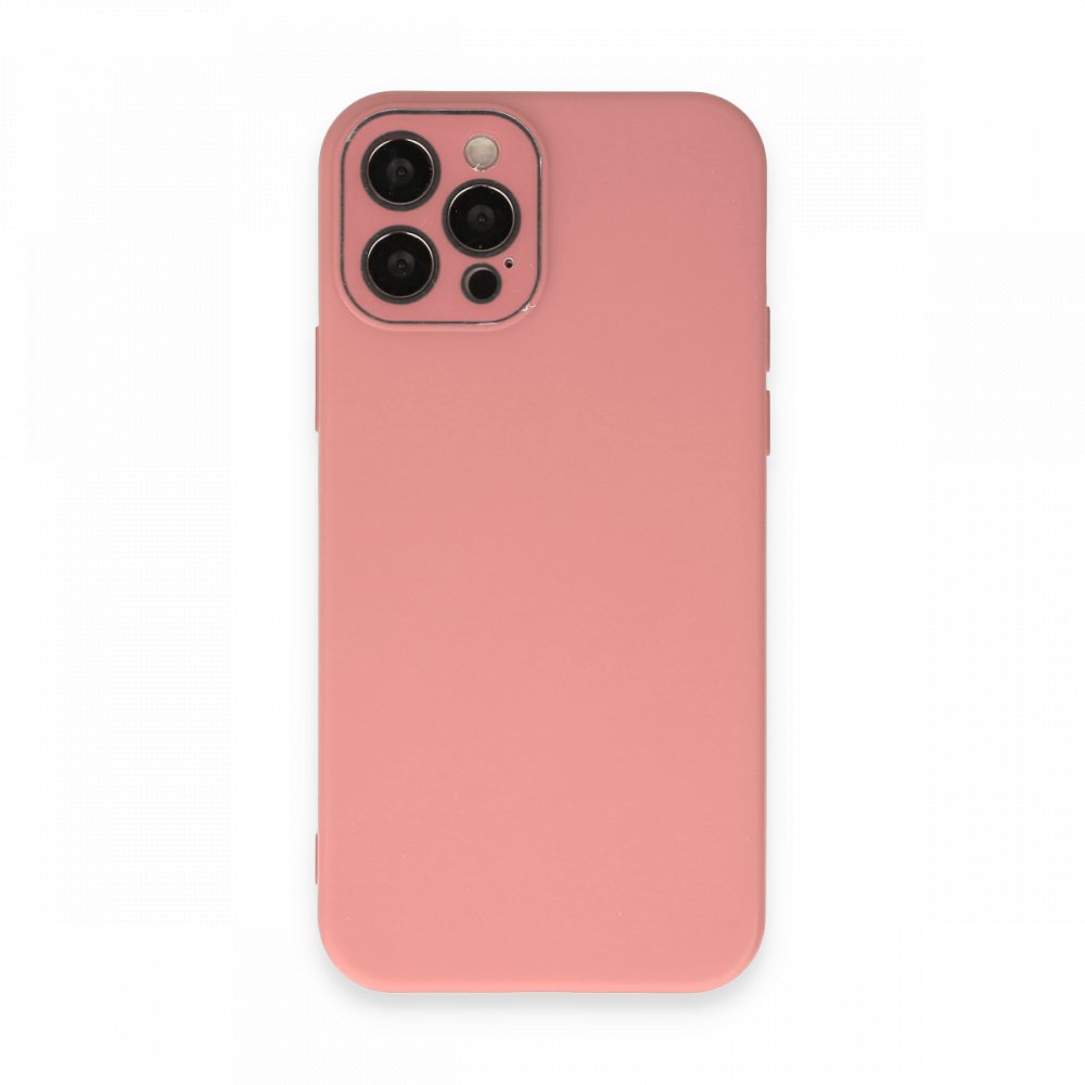  iPhone 12 Pro Kılıf Lansman Glass Kapak - Pembe