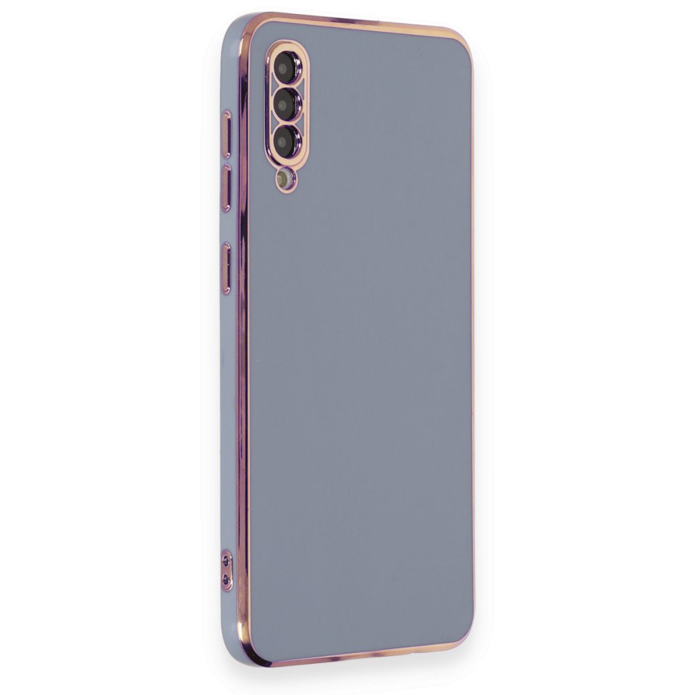  Samsung Galaxy A70 Kılıf Volet Silikon - Mavi