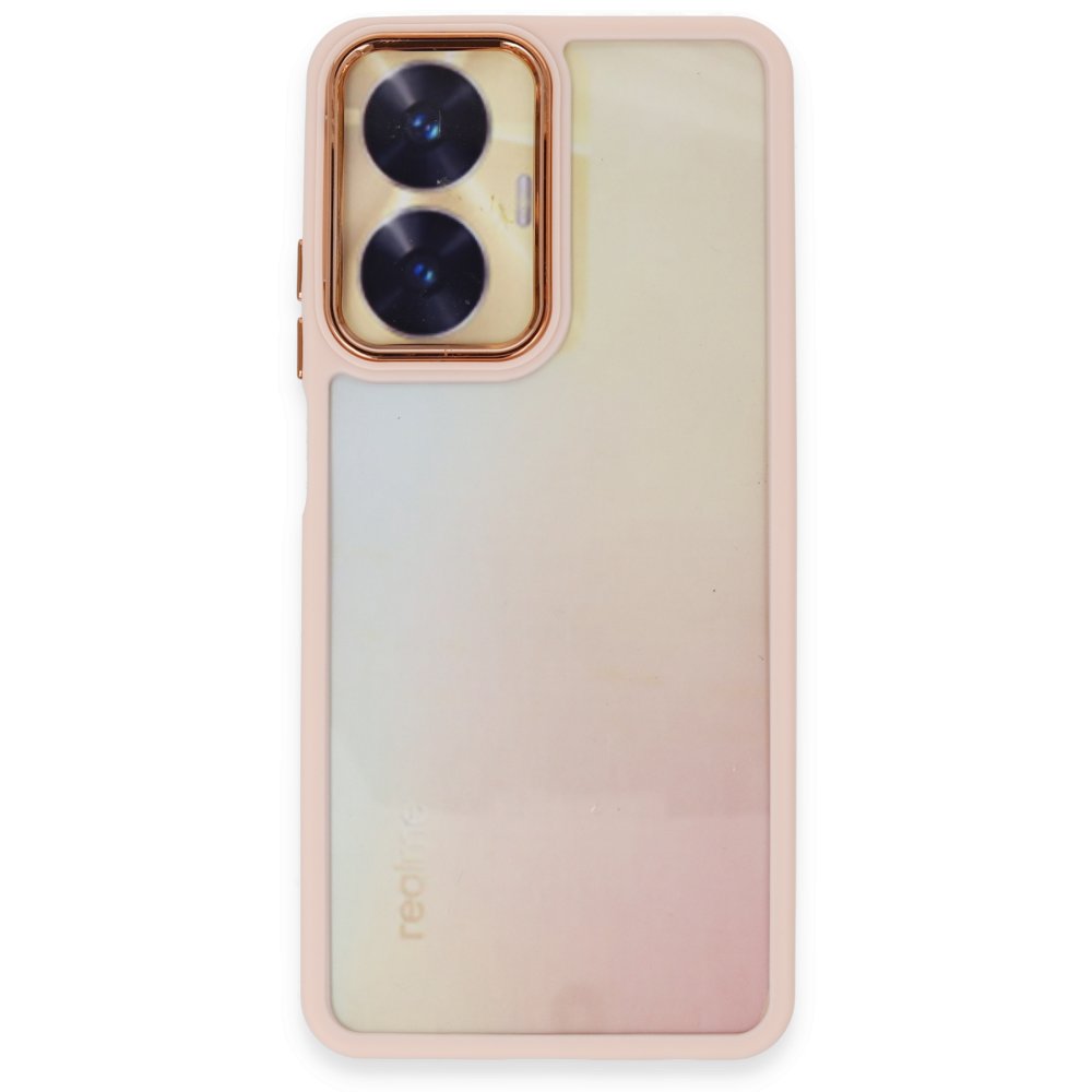 Realme C55 Kılıf Dora Kapak - Pudra Realme C55 Kılıf Dora Kapak - Pudra