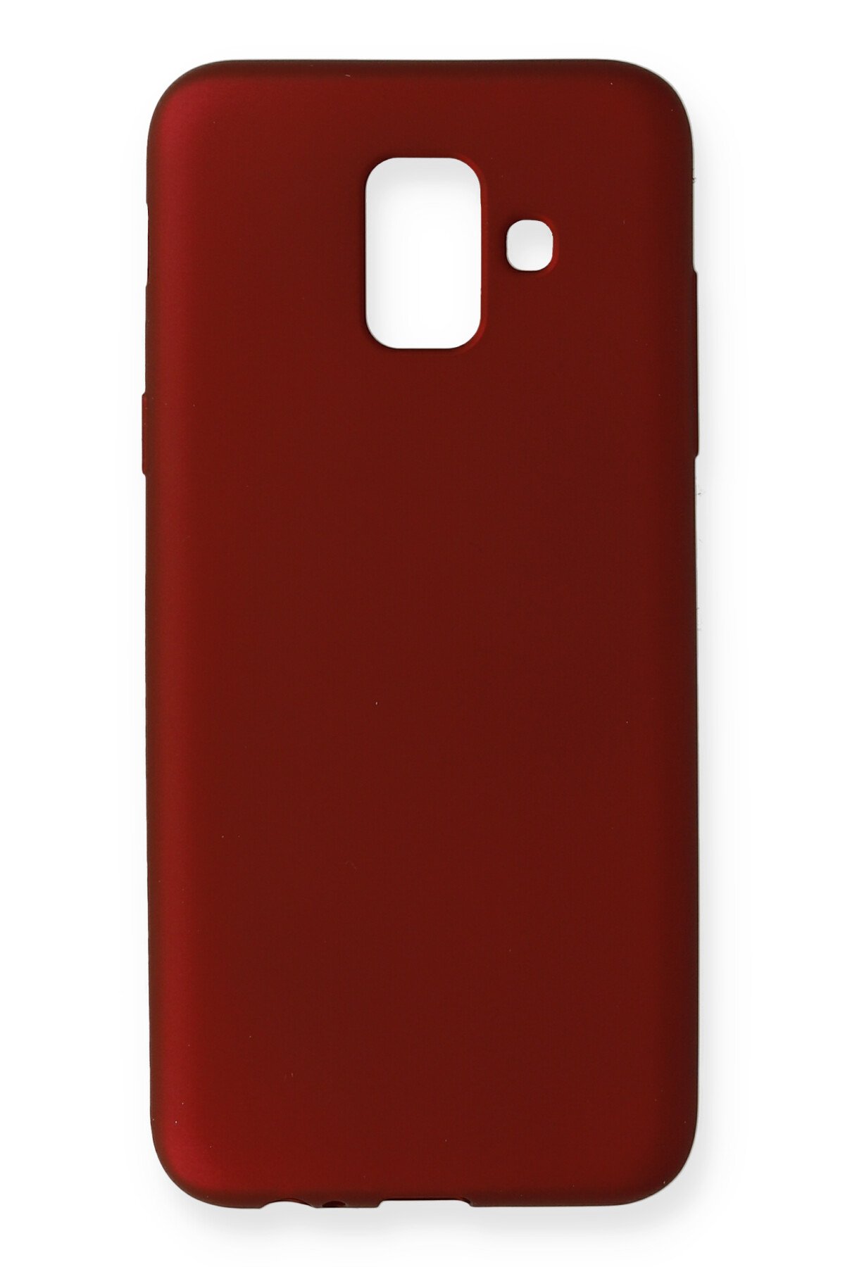  Samsung Galaxy A6 2018 Kılıf First Silikon - Bordo