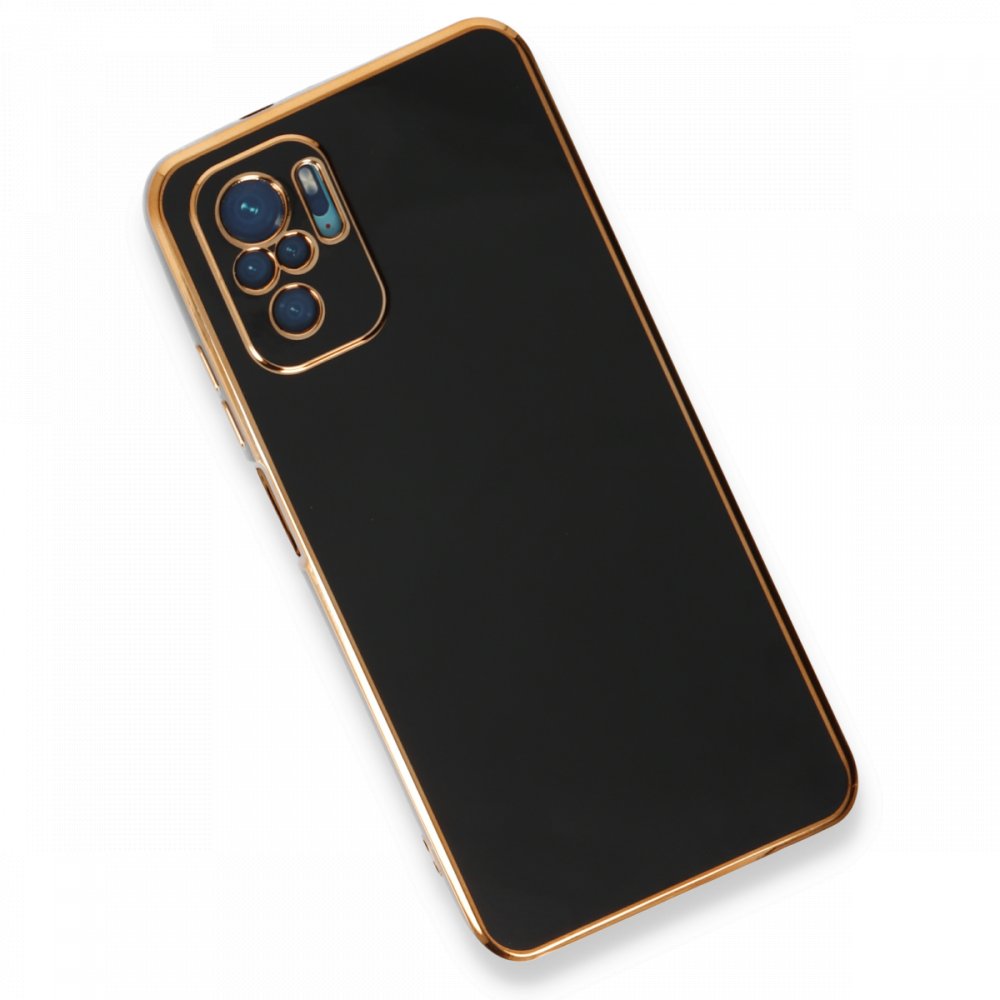 Redmi Note 10S Kılıf Volet Silikon - Siyah