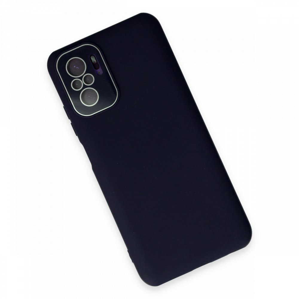 Xiaomi Poco M5s Kılıf Lansman Glass Kapak - Lacivert  Xiaomi Poco M5s Kılıf Lansman Glass Kapak - Lacivert