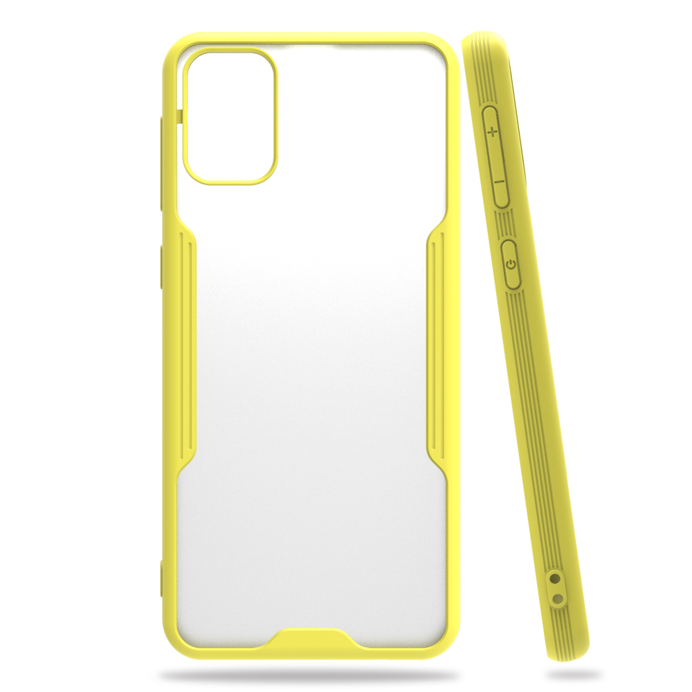  Samsung Galaxy M31 Kılıf Platin Silikon - Sarı