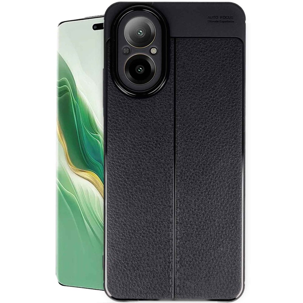 Realme 12 Lite Kılıf Auto Focus Kapak - Siyah  Realme 12 Lite Kılıf Auto Focus Kapak - Siyah
