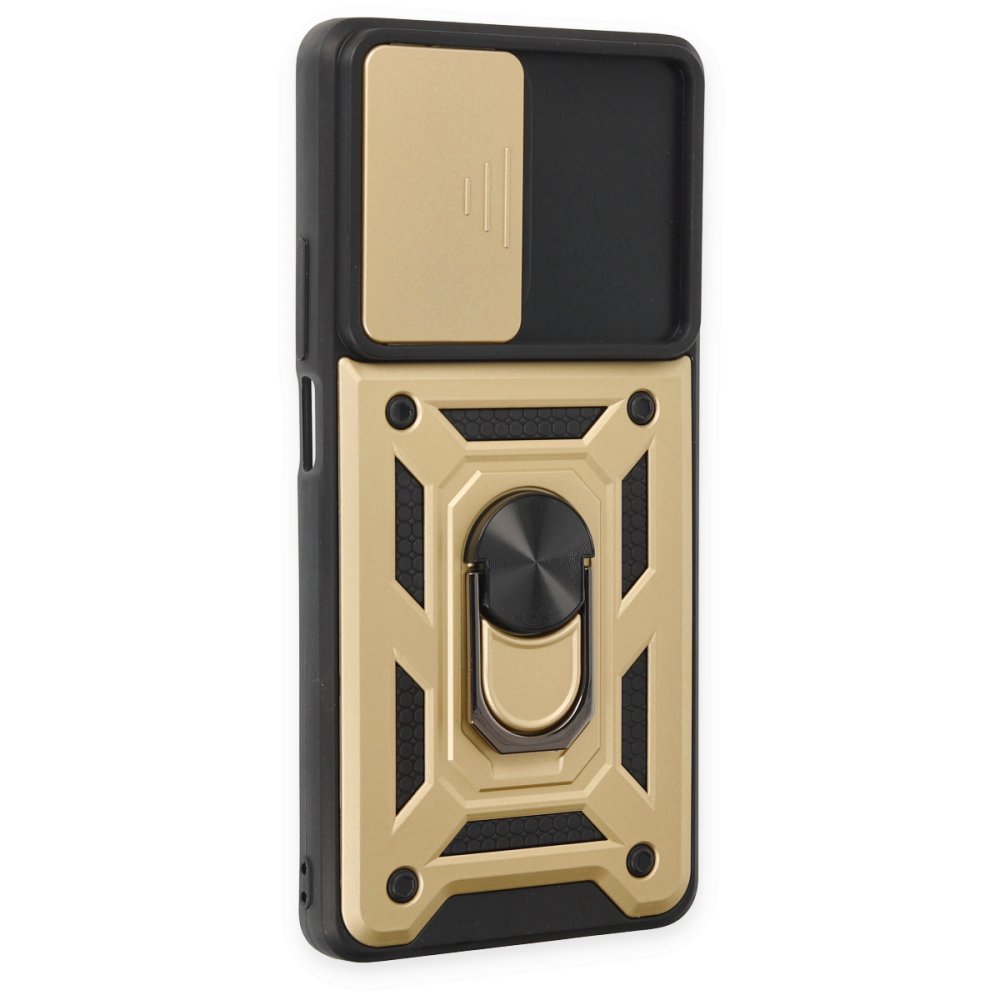  Xiaomi Mi 11T Kılıf Pars Lens Yüzüklü Silikon - Gold