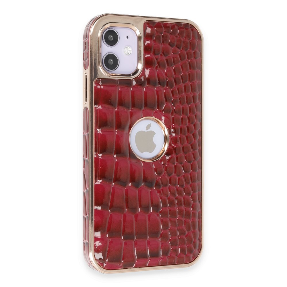  iPhone 11 Kılıf Snake Kapak - Bordo