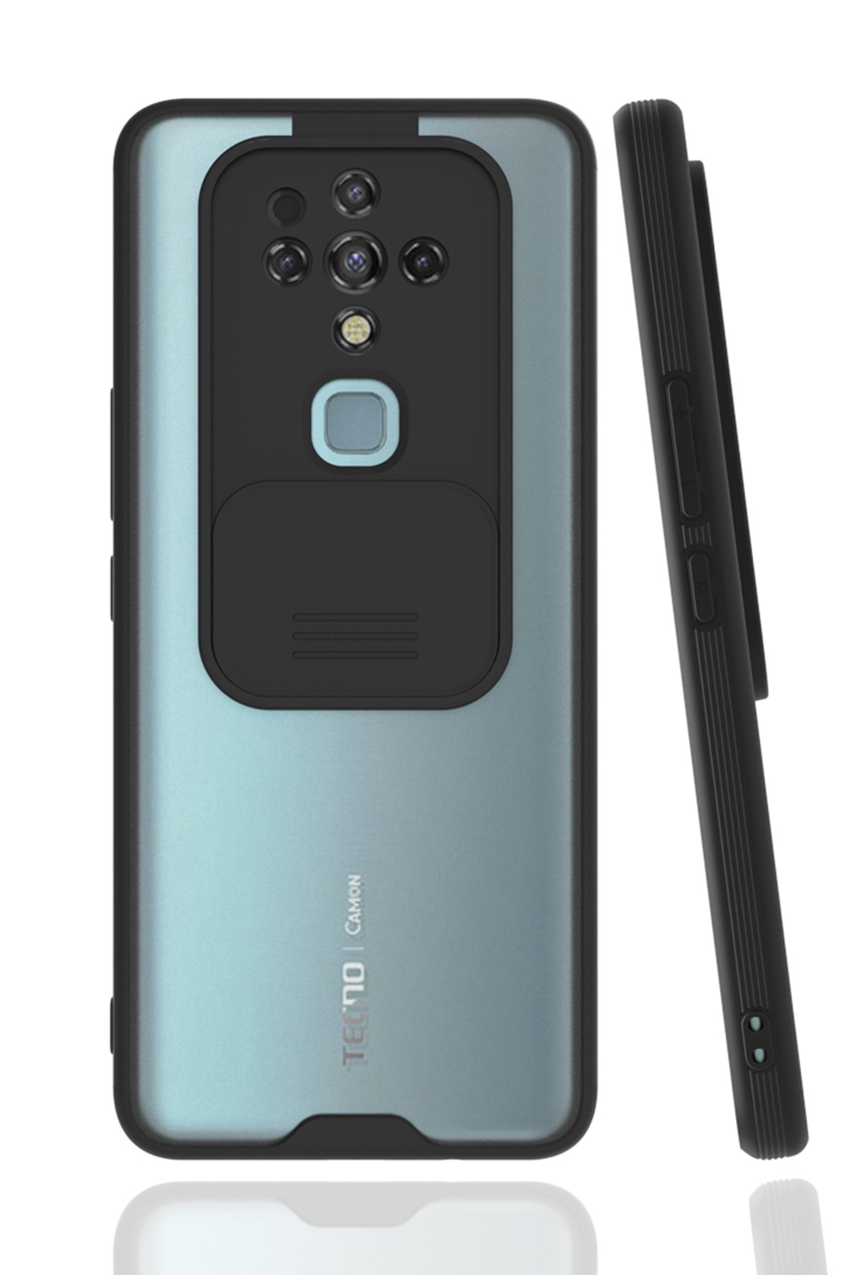 Tecno Camon 16 Kılıf Platin Kamera Koruma Silikon - Siyah Tecno Camon 16 Kılıf Platin Kamera Koruma Silikon - Siyah