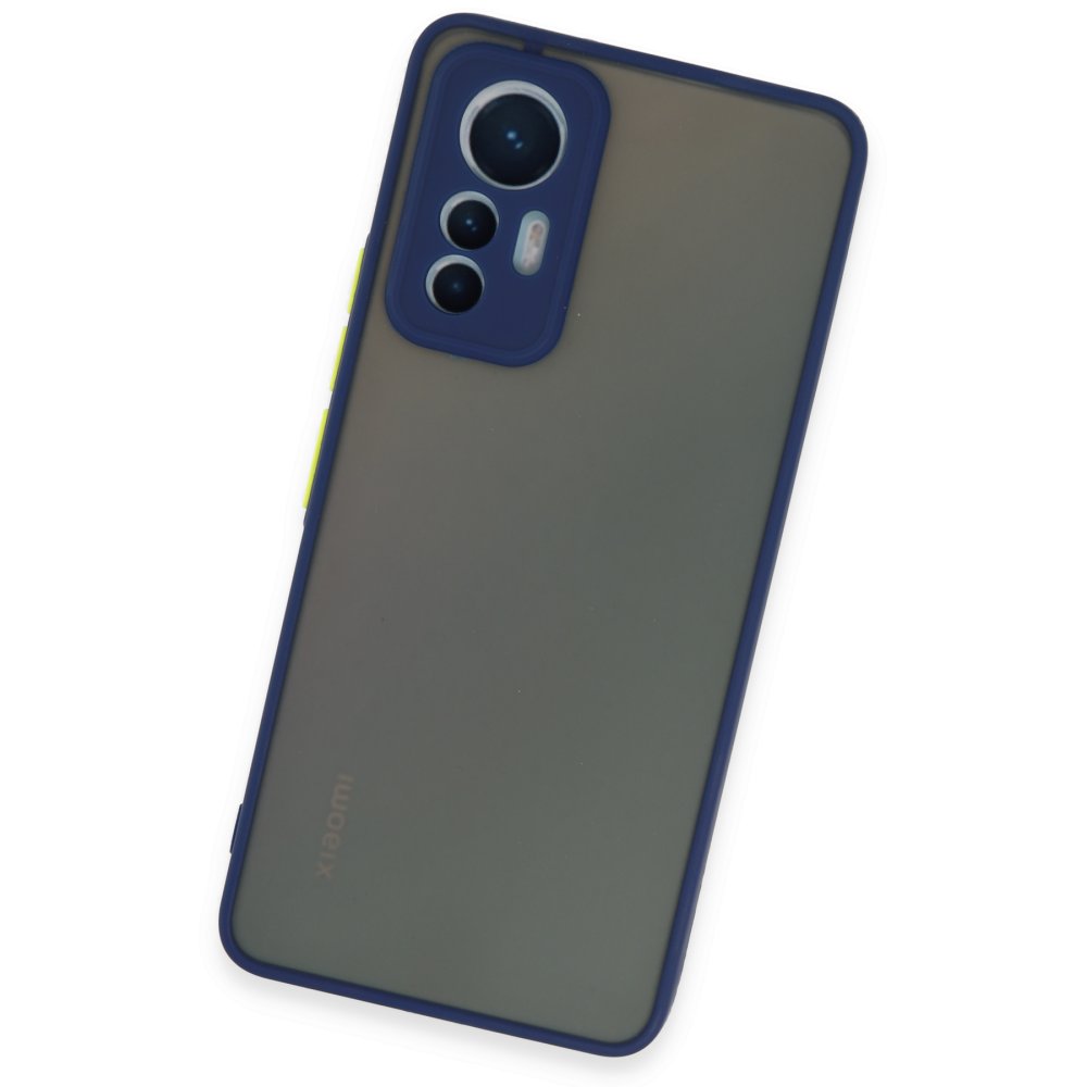  Xiaomi Mi 12 Lite Kılıf Montreal Silikon Kapak - Lacivert