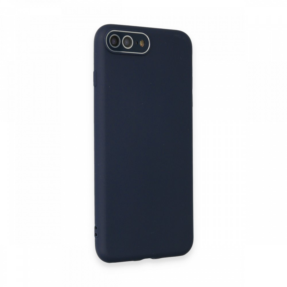  iPhone 8 Plus Kılıf Lansman Glass Kapak - Lacivert