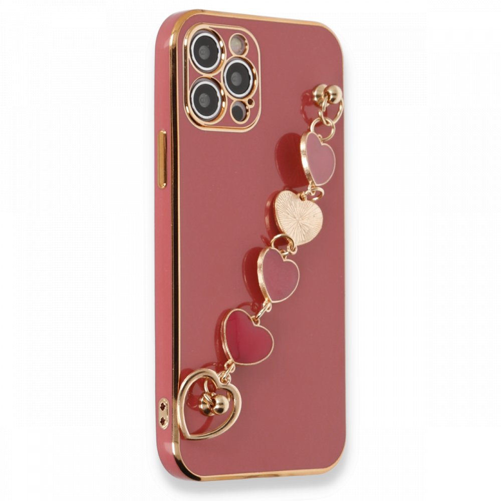  iPhone 12 Pro Max Kılıf Esila Silikon - Kırmızı