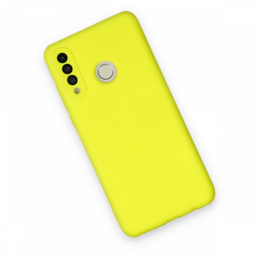 Huawei P30 Lite Kılıf Nano içi Kadife Silikon - Sarı Huawei P30 Lite Kılıf Nano içi Kadife Silikon - Sarı