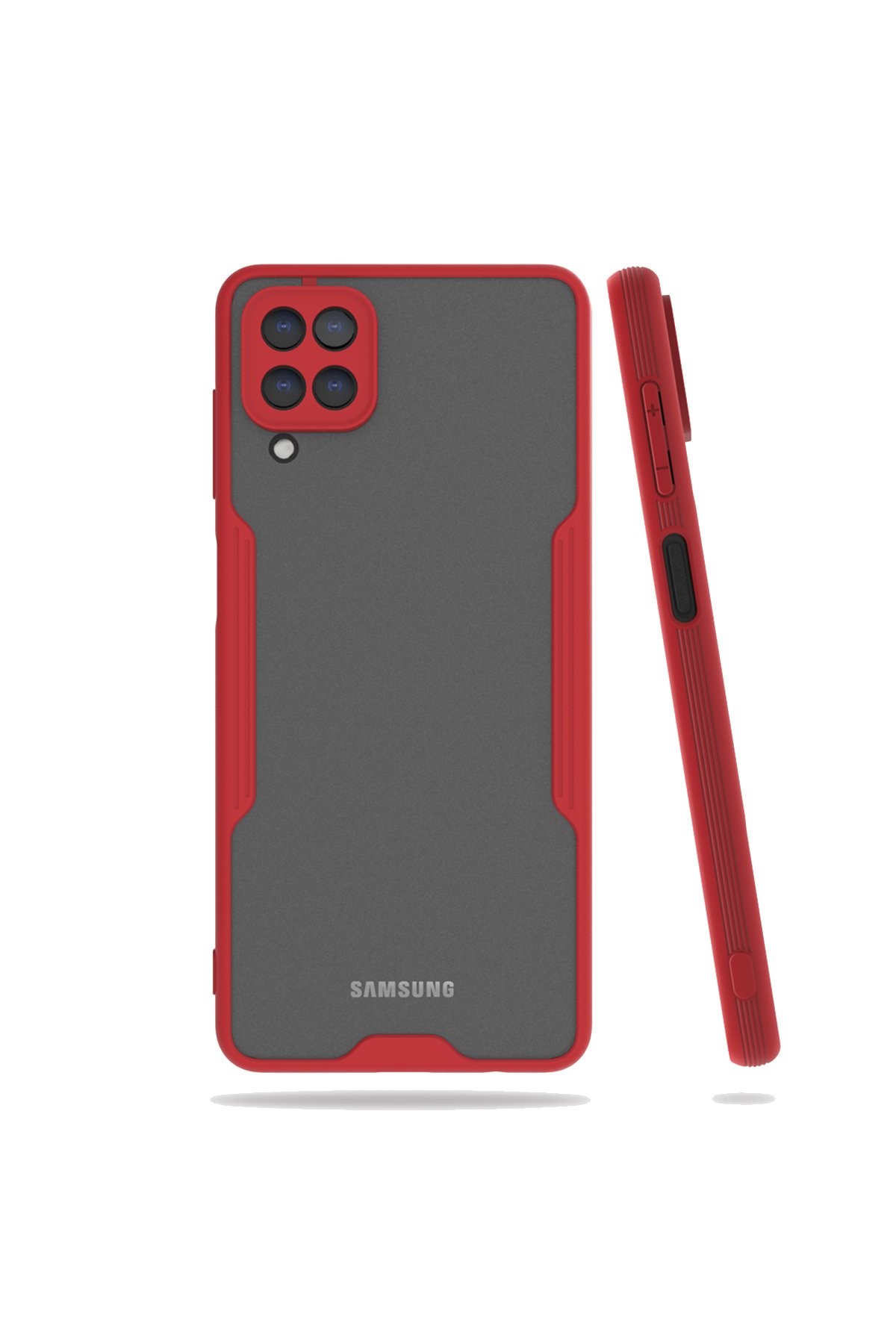  Samsung Galaxy M32 Kılıf Platin Silikon - Kırmızı