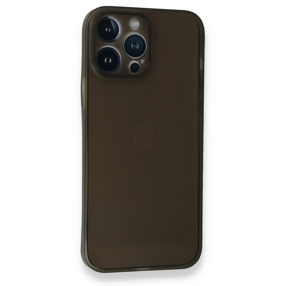 iPhone 13 Pro Max Kılıf PP Ultra İnce Kapak - Gri iPhone 13 Pro Max Kılıf PP Ultra İnce Kapak - Gri