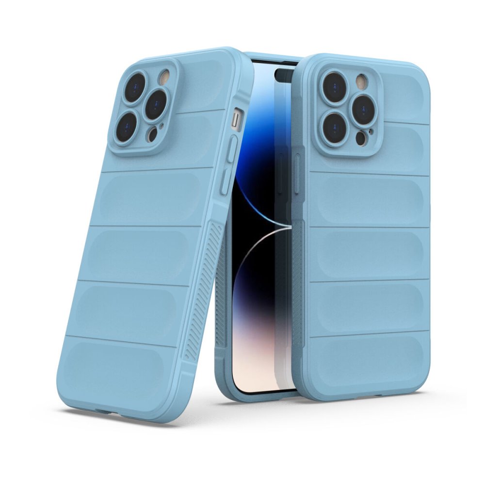 iPhone 14 Pro Max Kılıf Optimum Silikon - Sky Blue  iPhone 14 Pro Max Kılıf Optimum Silikon - Sky Blue