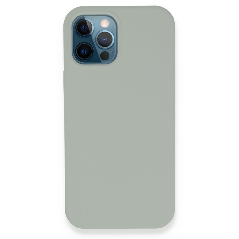  iPhone 12 Pro Kılıf Lansman Legant Silikon - Açık Gri