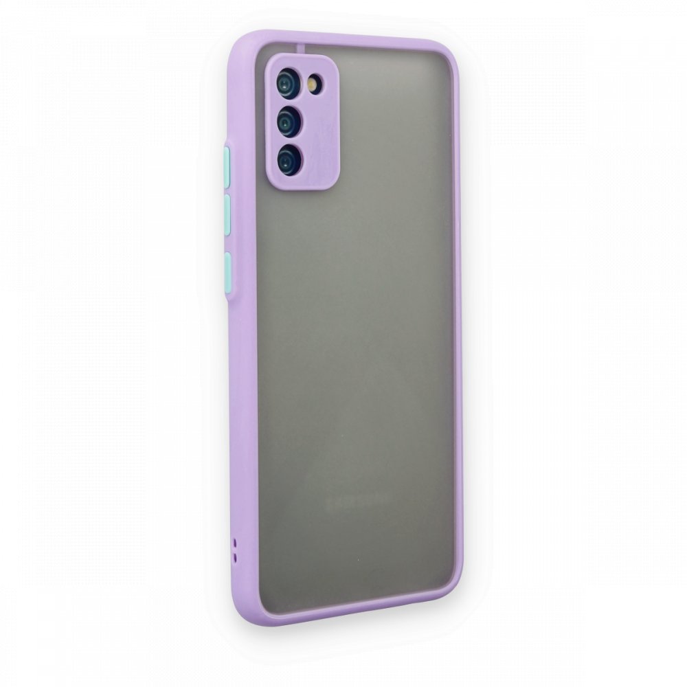  Samsung Galaxy A02S Kılıf Montreal Silikon Kapak - Mor