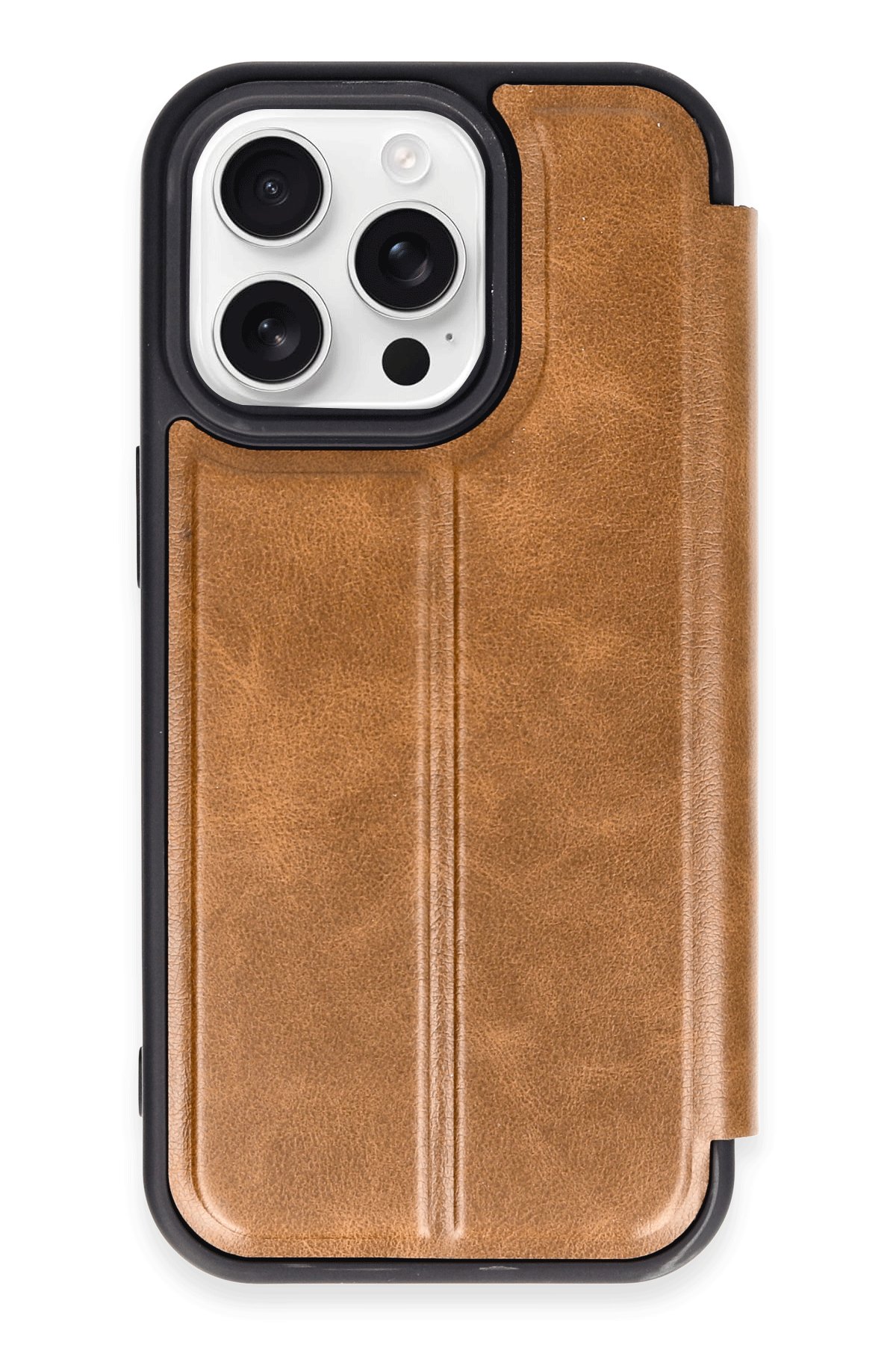  iPhone 14 Pro Kılıf Flip Cover - Taba