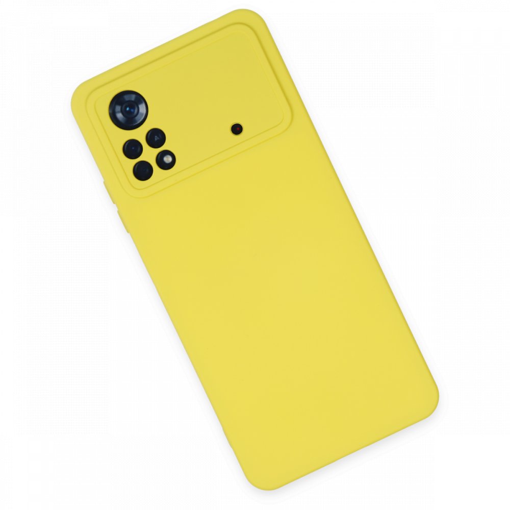 Xiaomi Poco X4 Pro 5G Kılıf Nano içi Kadife Silikon - Sarı
