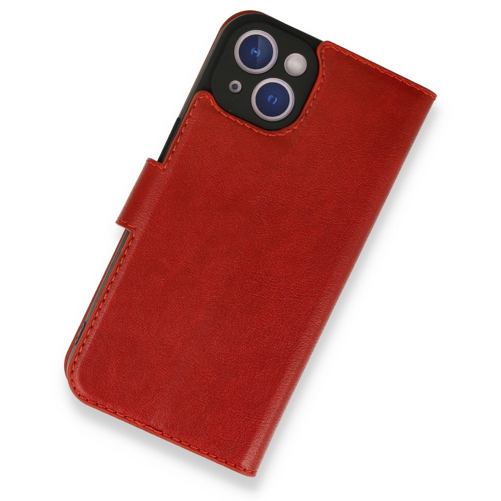 iPhone 14 Kılıf Trend S Plus Kapaklı Kılıf - Kırmızı iPhone 14 Kılıf Trend S Plus Kapaklı Kılıf - Kırmızı