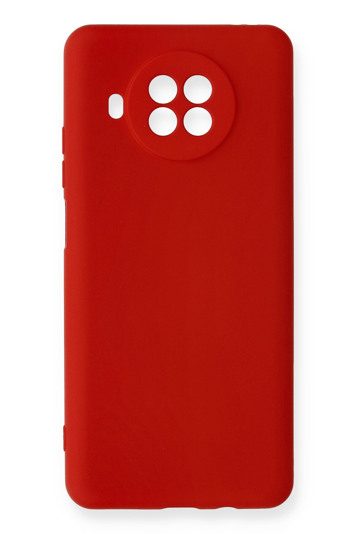 Redmi Note 9 Pro 5G Kılıf Nano içi Kadife Silikon - Koyu Kırmızı