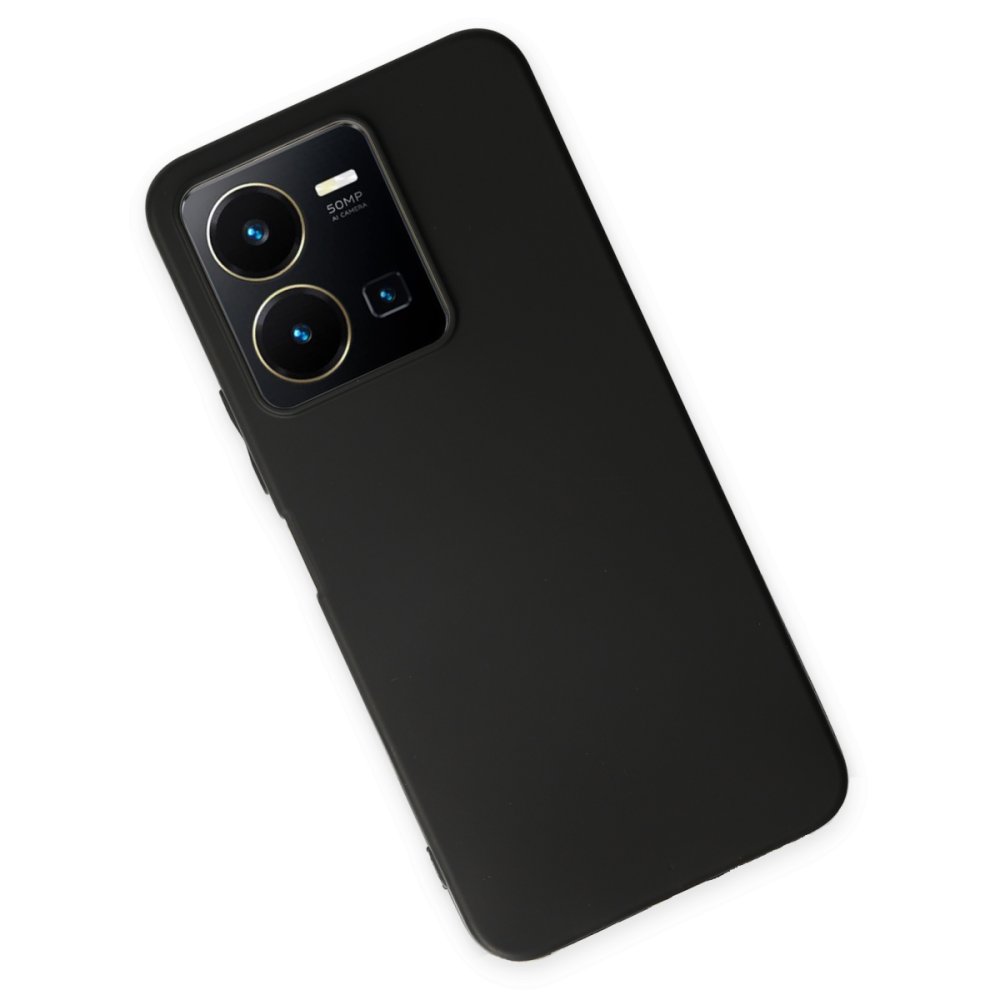 Vivo Y22S Kılıf First Silikon - Siyah Vivo Y22S Kılıf First Silikon - Siyah