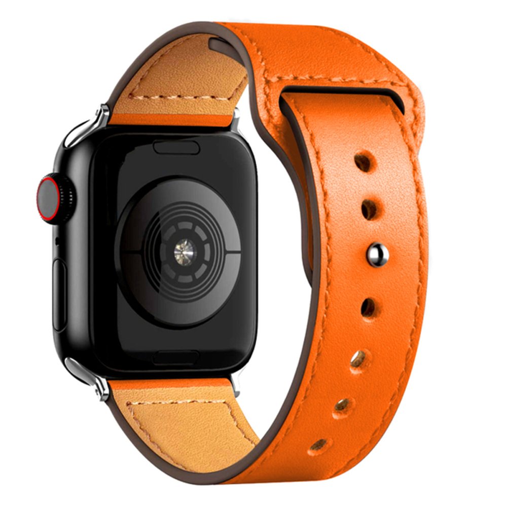  Apple Watch 41mm KR415 Luaz Deri Kordon - Lacivert