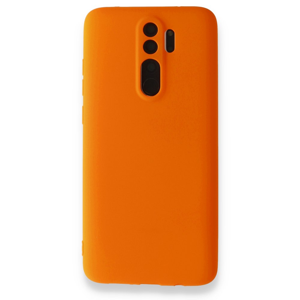 Redmi Note 8 Pro Kılıf First Silikon - Turuncu