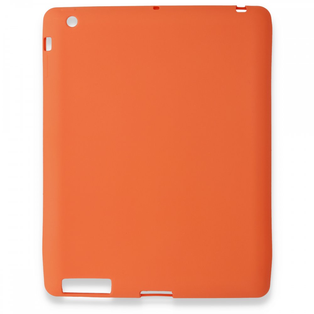  iPad 2 9.7 Kılıf Evo Tablet Silikon - Turuncu