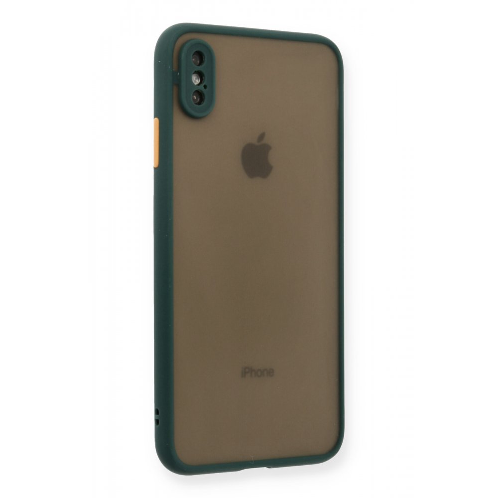 iPhone X Kılıf Montreal Silikon Kapak - Yeşil  iPhone X Kılıf Montreal Silikon Kapak - Yeşil