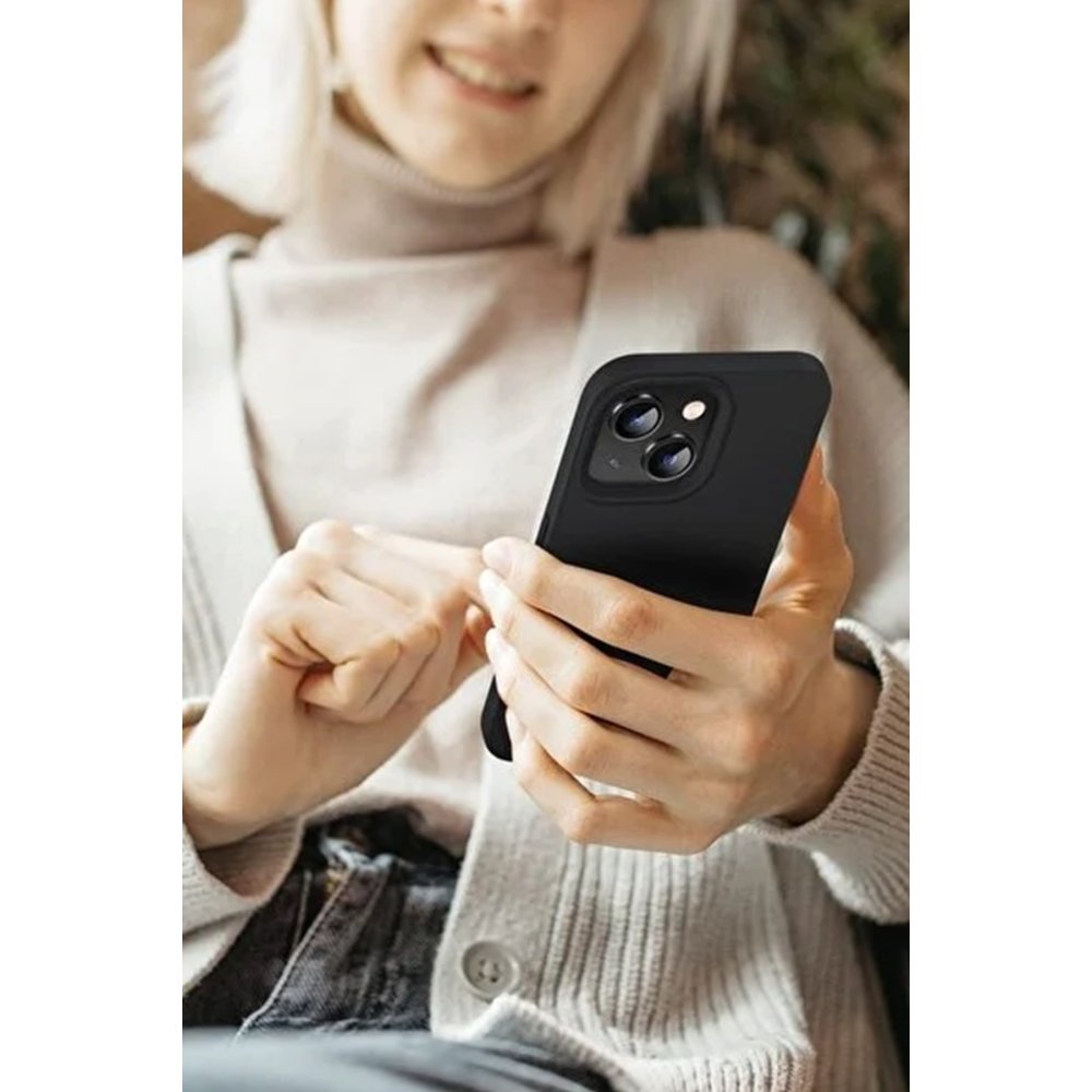 iPhone 12 Kılıf First Silikon - Mürdüm iPhone 12 Kılıf First Silikon - Mürdüm