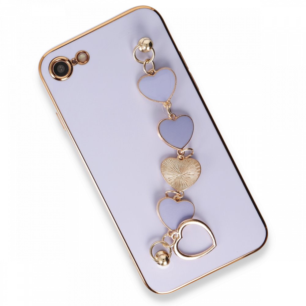 iPhone 8 Kılıf Esila Silikon - Lila iPhone 8 Kılıf Esila Silikon - Lila