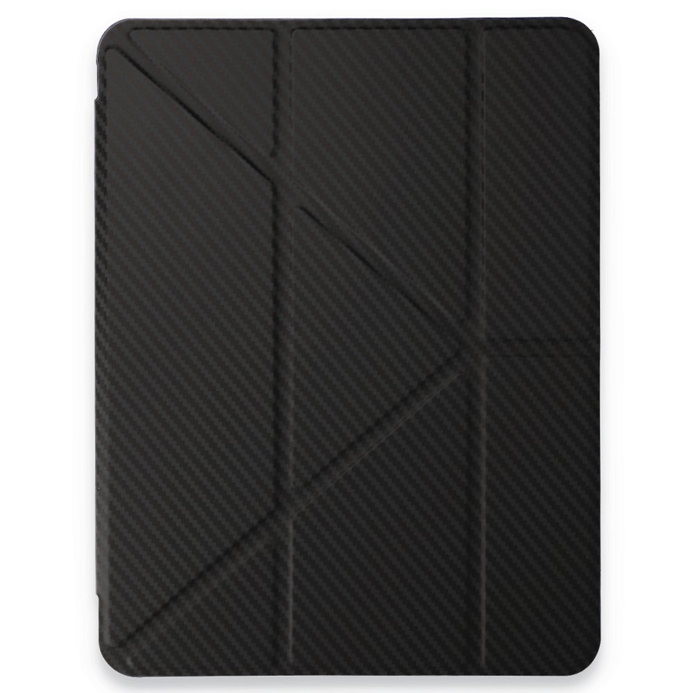  iPad 2022 10.9 (10.nesil) Kılıf Color Karbon Tablet Kılıfı - Siyah