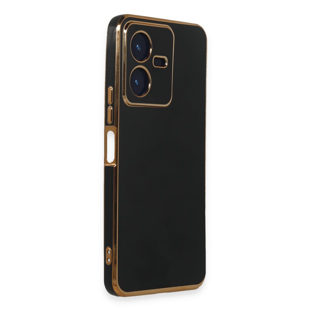 Vivo Y22 2022 Kılıf Volet Silikon - Siyah Vivo Y22 2022 Kılıf Volet Silikon - Siyah