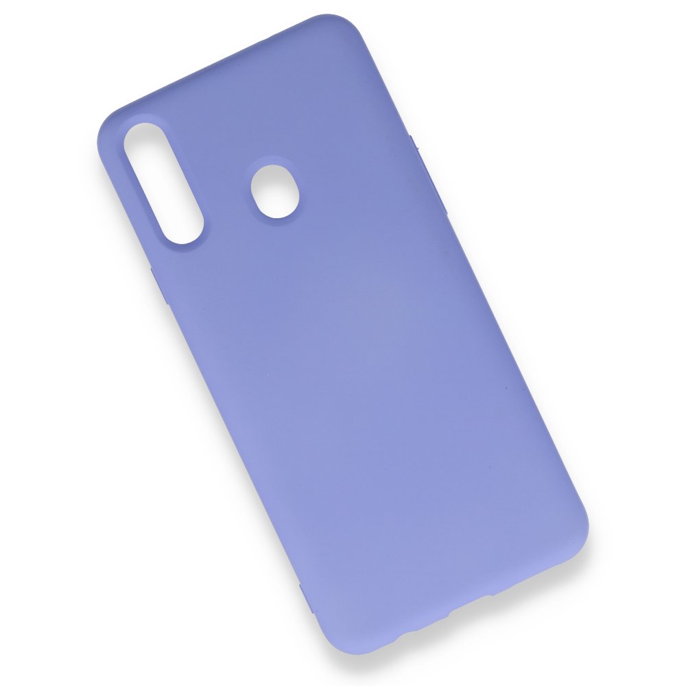  Samsung Galaxy A20S Kılıf Nano içi Kadife Silikon - Lila