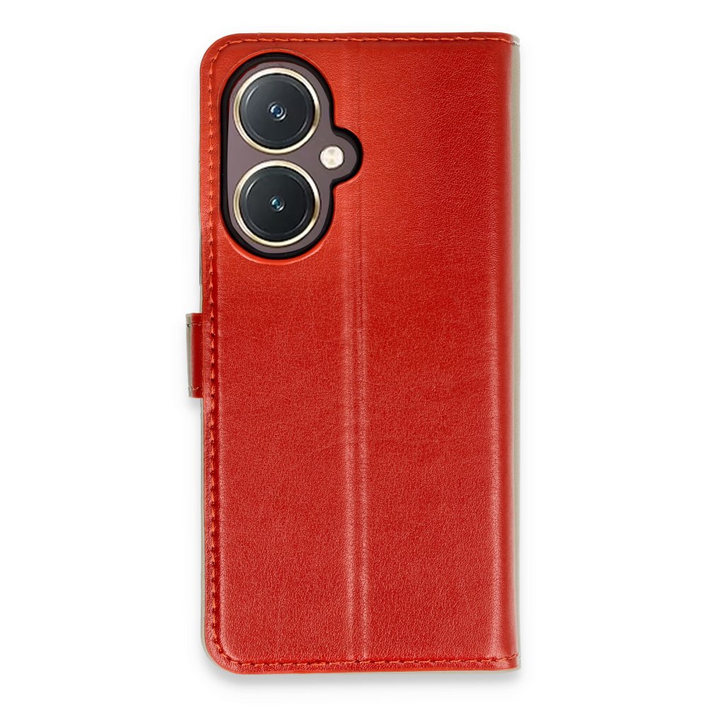  Vivo Y27 Kılıf Trend S Plus Kapaklı Kılıf - Kırmızı