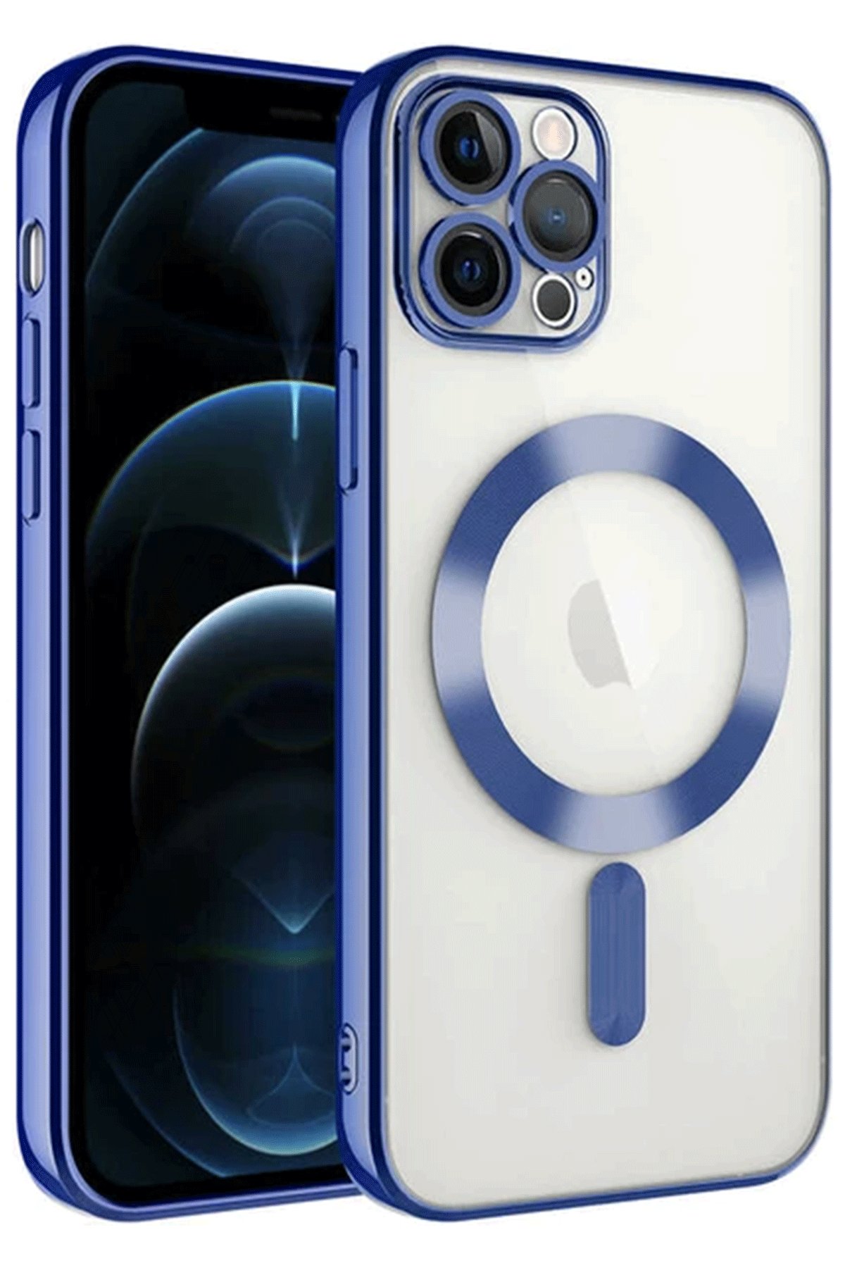  iPhone 14 Pro Max Kılıf Kross Magneticsafe Kapak - Lacivert