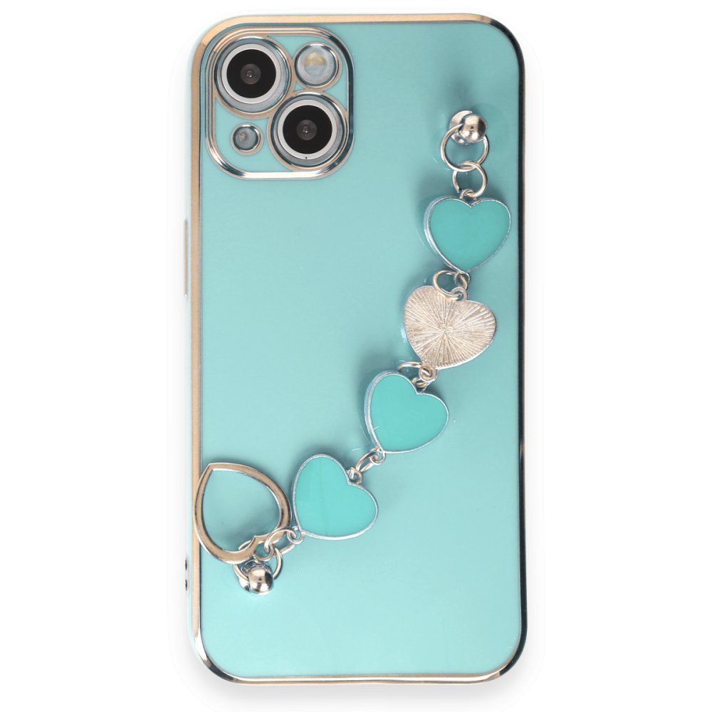  iPhone 13 Kılıf Esila Silikon - Su Yeşili