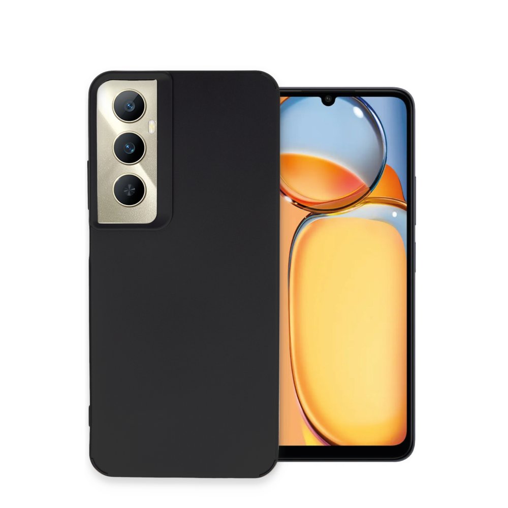 Realme C65 Kılıf Petro Silikon - Siyah  Realme C65 Kılıf Petro Silikon - Siyah