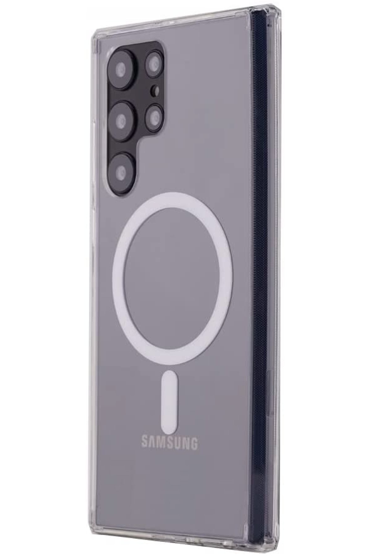  Samsung Galaxy S22 Ultra Kılıf Magneticsafe Şeffaf Silikon - Şeffaf