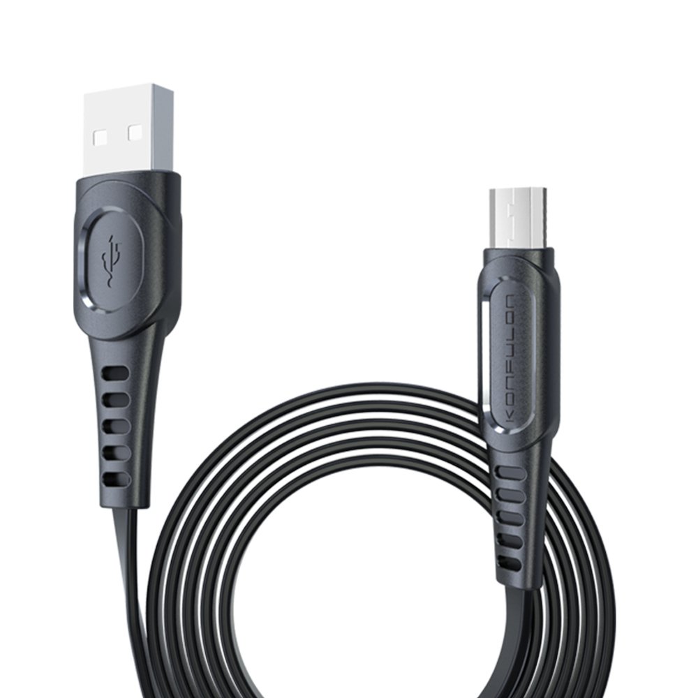 Konfulon DC01 Süper Hızlı Micro USB Kablo 1M 2.4A - Siyah Konfulon DC01 Süper Hızlı Micro USB Kablo 1M 2.4A - Siyah