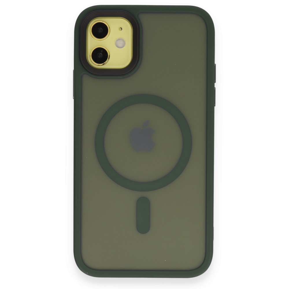  iPhone 11 Kılıf Trex Magneticsafe Kapak - Koyu Yeşil