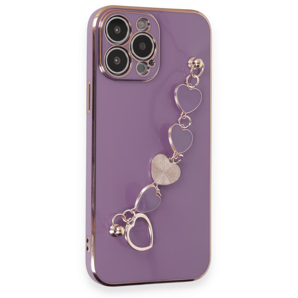 iPhone 13 Pro Kılıf Esila Silikon - Mor iPhone 13 Pro Kılıf Esila Silikon - Mor