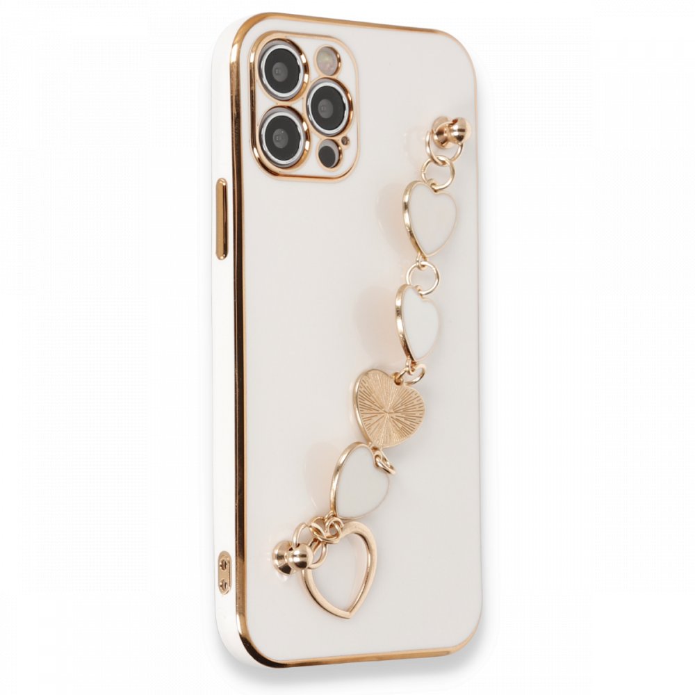  iPhone 12 Pro Max Kılıf Esila Silikon - Beyaz