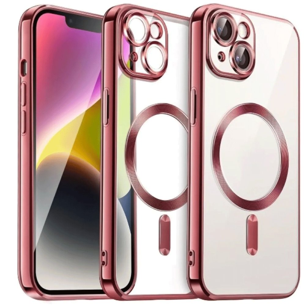  iPhone 15 Kılıf Kross Magneticsafe Kapak - Kırmızı