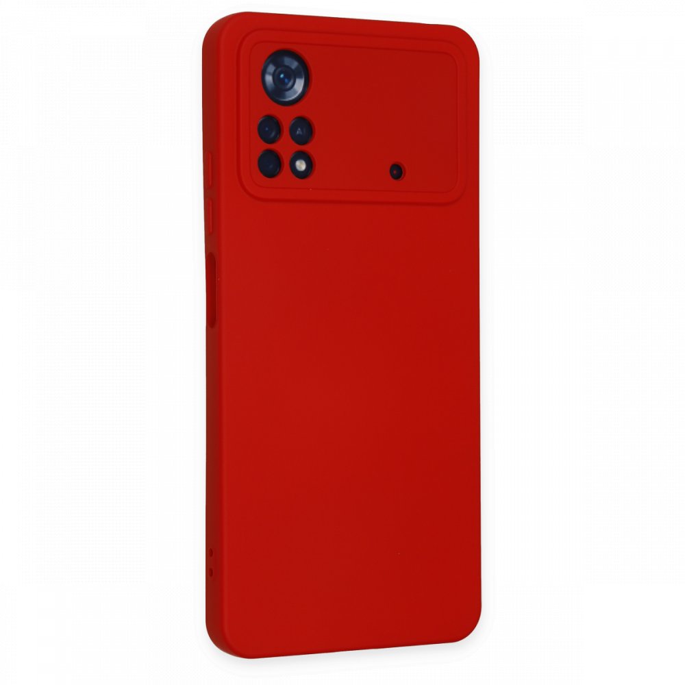  Xiaomi Poco X4 Pro 5G Kılıf Nano içi Kadife Silikon - Kırmızı