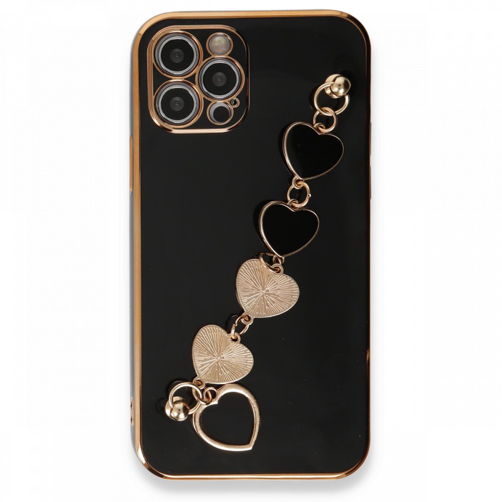  iPhone 12 Pro Max Kılıf Esila Silikon - Siyah