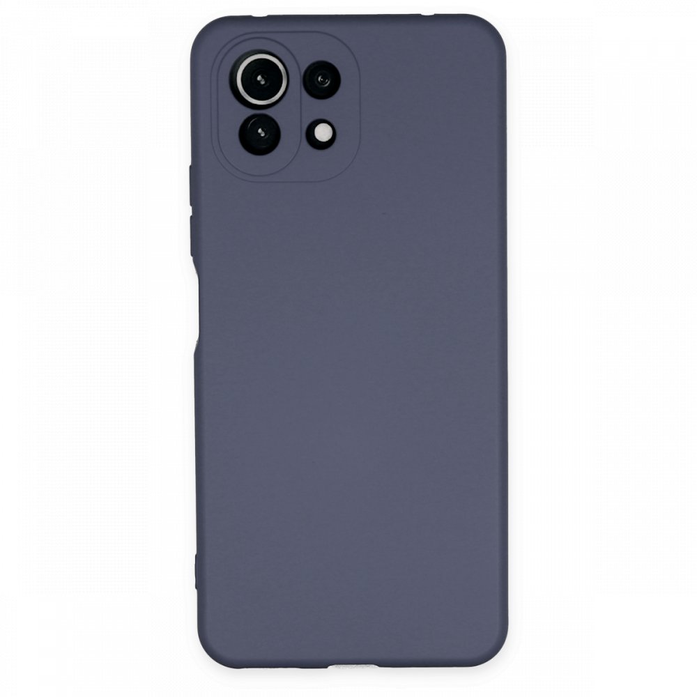 Xiaomi Mİ 11 Lite Kılıf Nano içi Kadife Silikon - Gri  Xiaomi Mİ 11 Lite Kılıf Nano içi Kadife Silikon - Gri