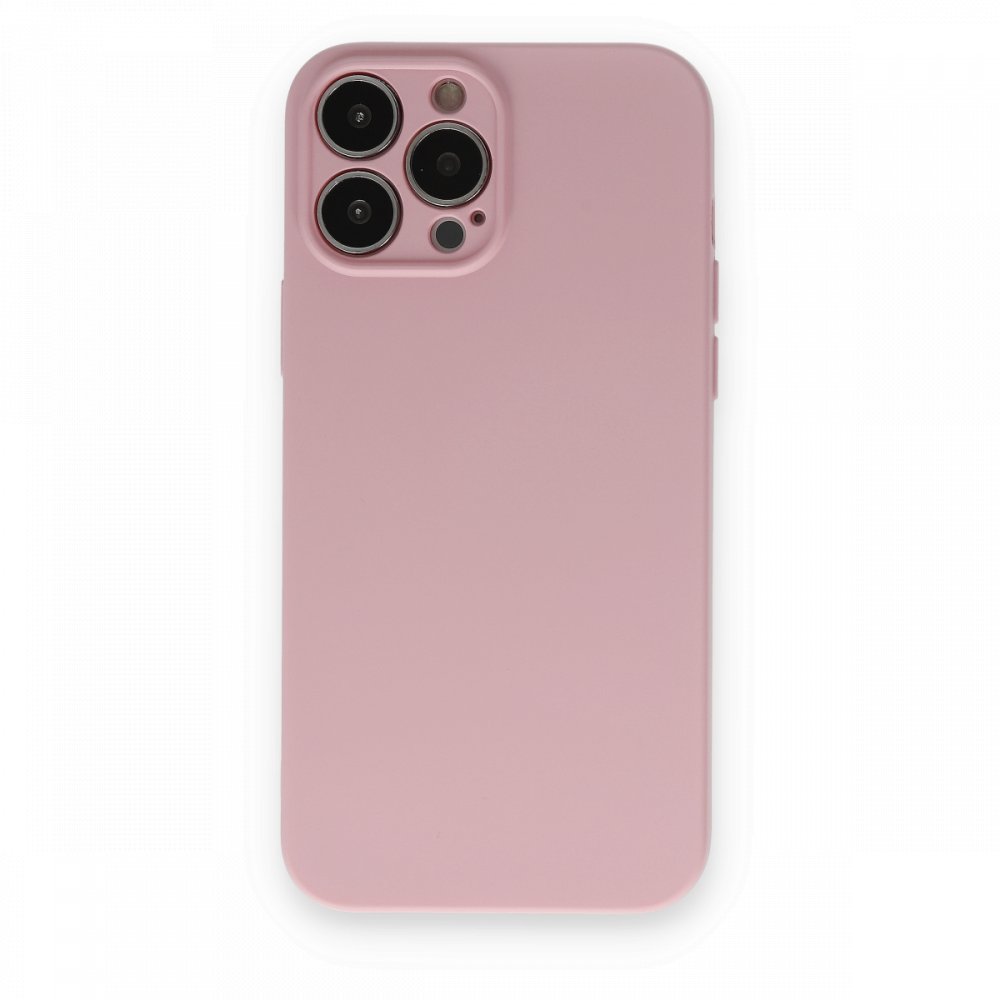  iPhone 13 Pro Kılıf Nano içi Kadife Silikon - Pembe