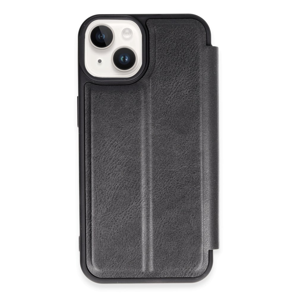 iPhone 14 Kılıf Flip Cover - Siyah