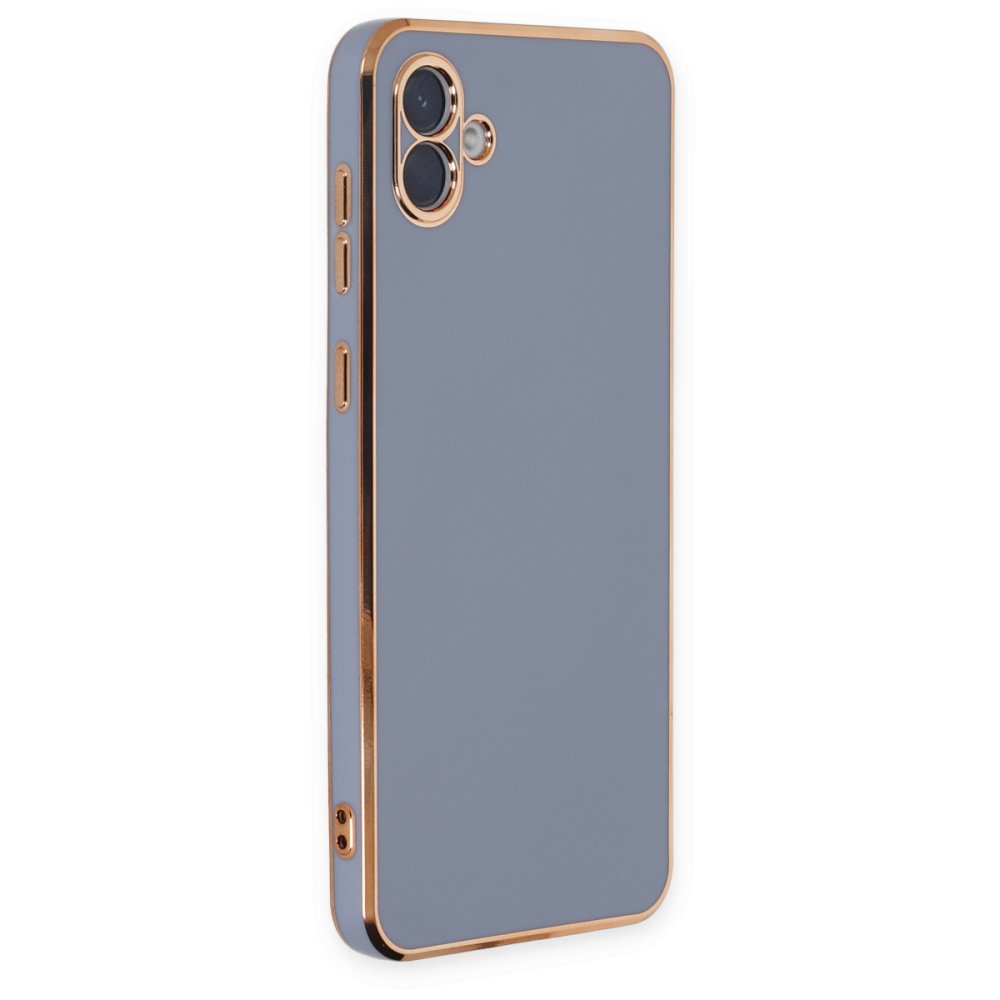  Samsung Galaxy A04 Kılıf Volet Silikon - Mavi